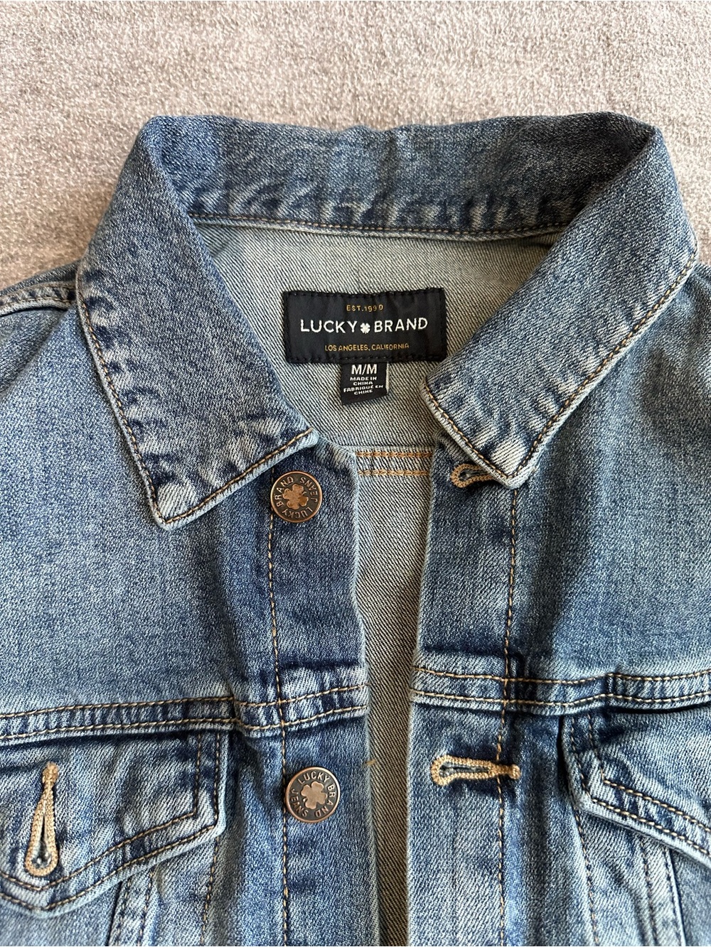 Lucky Brand Light Blue Denim Jacket - Picture 2 of 16